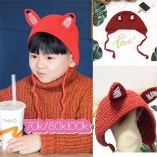 Mũ len hàn quốc hình 🦊 cho bé yêu