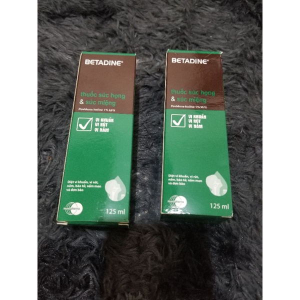 Dung dịch Betadine súc họng và miệng 125ml