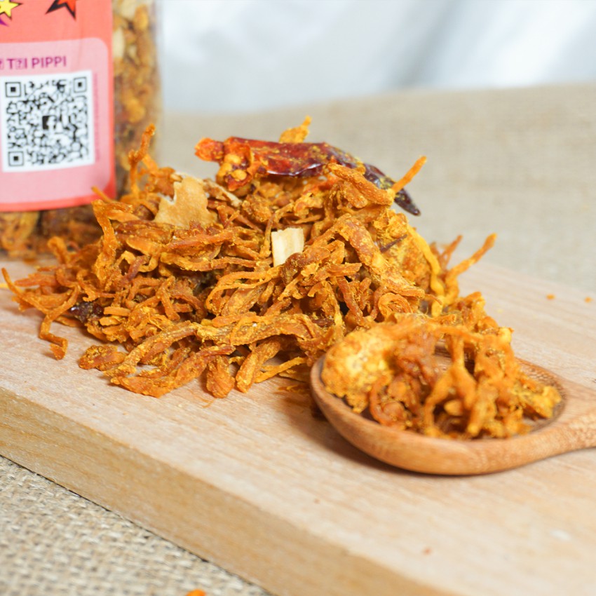 Khô heo bơ tỏi Pippi - khô lợn cháy tỏi xé sợi loại ngon, hũ pet 280g - Thế Giới Đồ Ăn Vặt | BigBuy360 - bigbuy360.vn