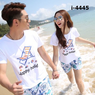 Áo thun gia đình in họa tiết happy holiday - mr shop