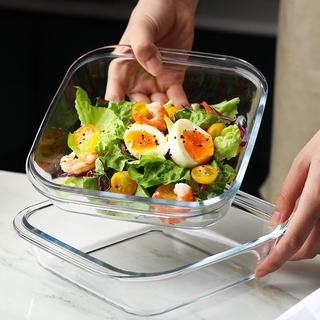 Đĩa Thủy Tinh Hình Chữ Nhật Chịu Nhiệt Chất Lượng Cao