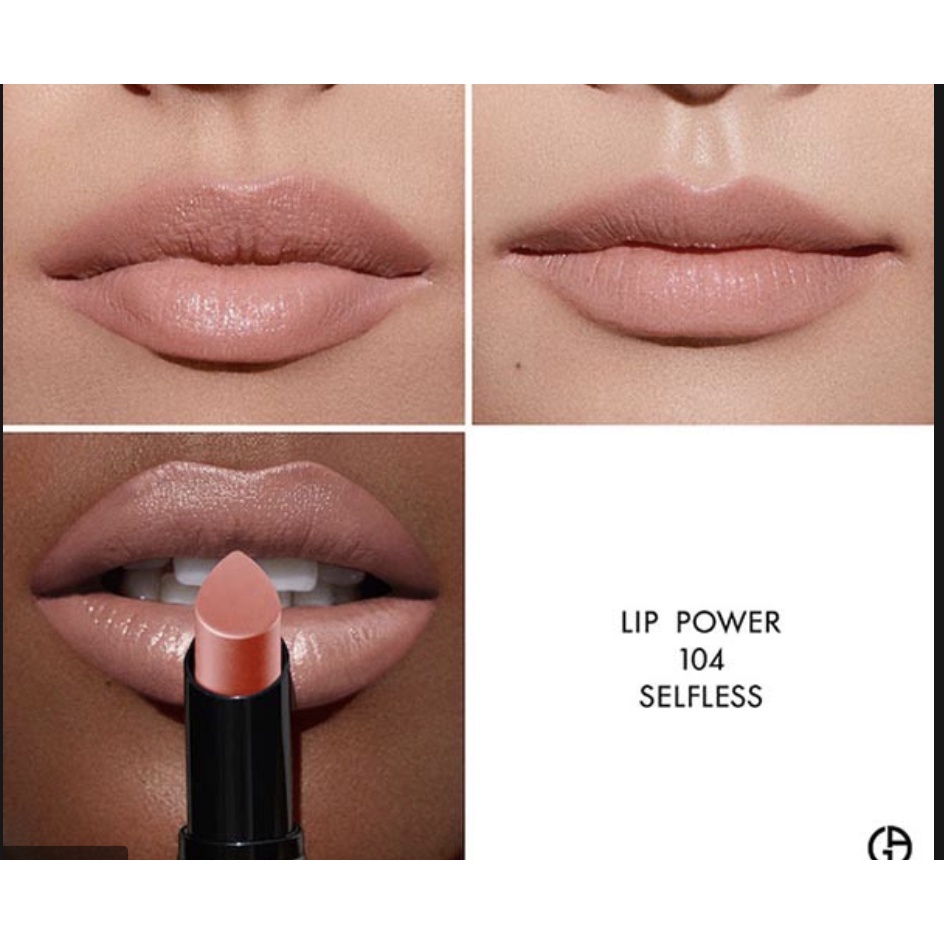 SON GIORGIO ARMANIE LIP POWER MÀU 104 SEFLESS, 400 FOUR HUNDRED, 504 FLIRT