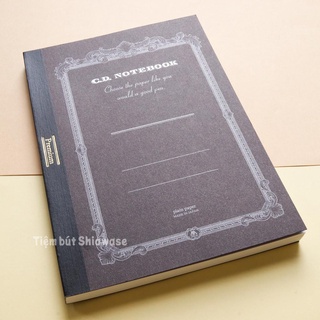Sổ Apica Premium C.D. Notebook A5 Brown - Giấy Trắng - Trơn Không Kẻ - Chính Hãng Nhật Bản