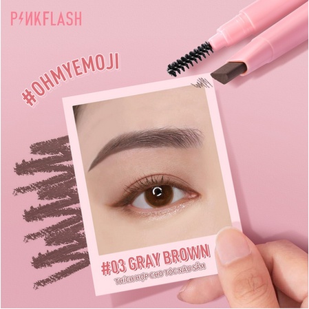 Pinkflash (Hàng Mới Về) Chì Kẻ Lông Mày Hai Đầu Mềm Mại Chống Thấm Nước Siêu Bền | BigBuy360 - bigbuy360.vn