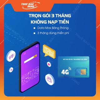 Sim 4G MoBi có sẵn 3 tháng sử dụng - Sim data