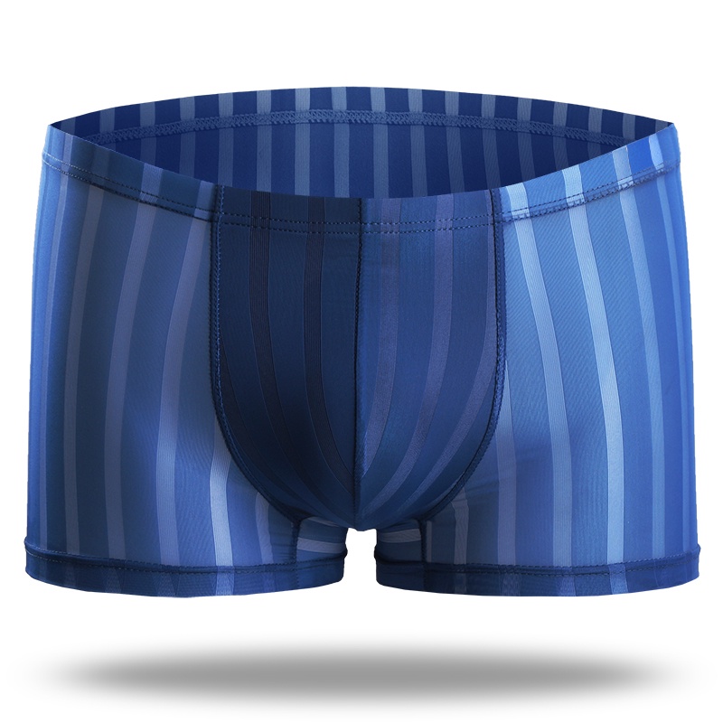 Quần Lót Boxer Vải Lụa Lạnh Mỏng Thoáng Khí Thời Trang Mùa Hè Quyến Rũ Cho Nam 115