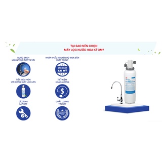 Máy lọc nước 3MFF100 + Vòi rửa 3M