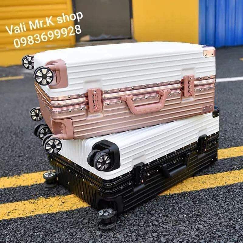 Vali Khung nhôm cao cấp Sata korea có cốp đựng mỹ phẩm