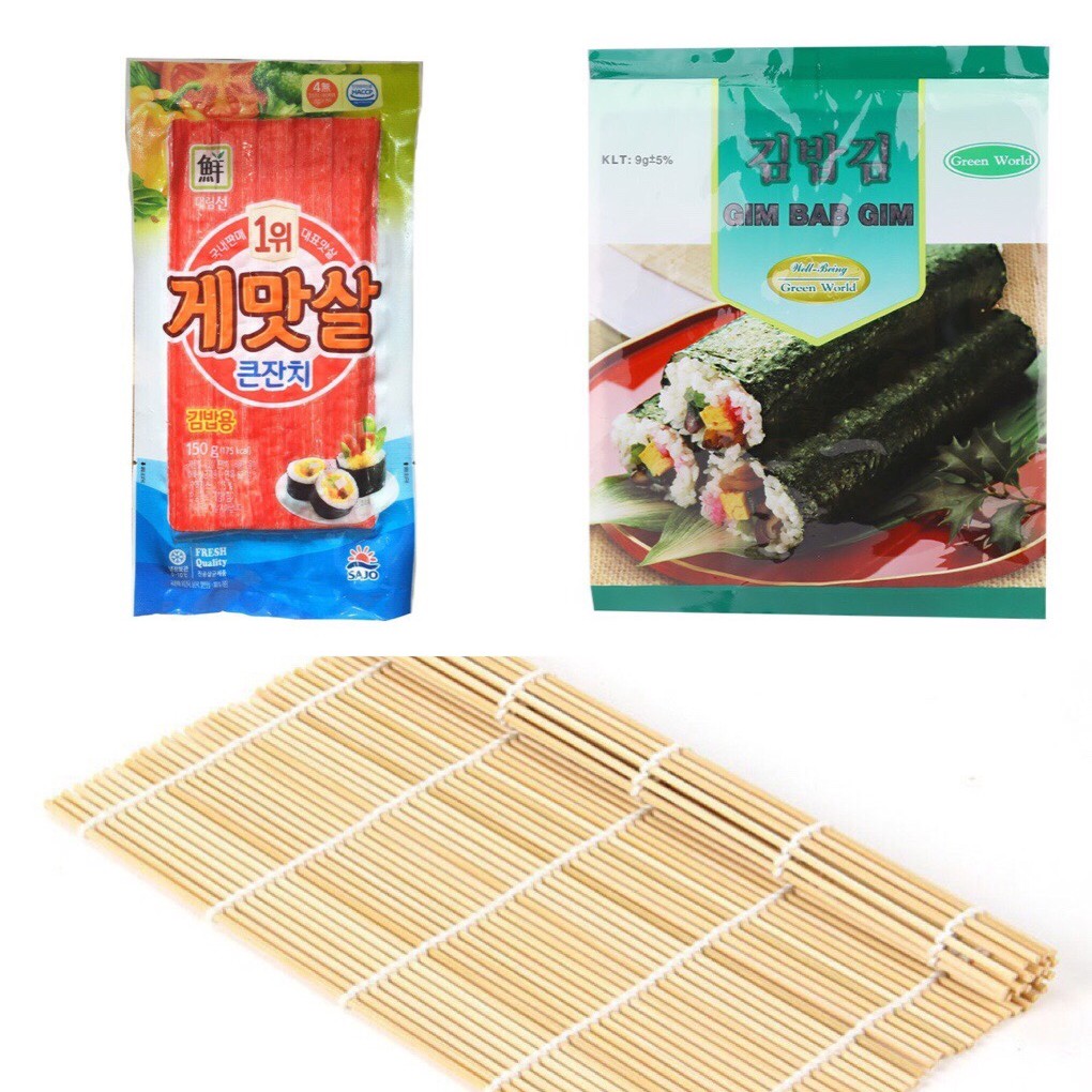 NGUYÊN LIỆU LÀM KIMBAP, CƠM CUỘN, SUSHI