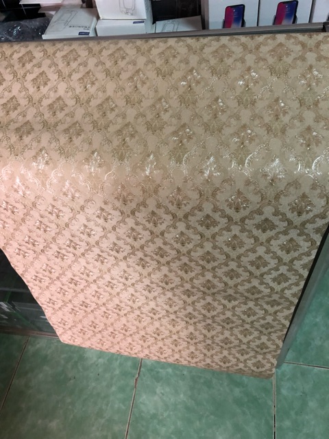 Thanh lý dọn kho giấy dán tường khổ 53cm*10 mét dán keo sữa hoa văn in lụa nổi vân sang trọng | BigBuy360 - bigbuy360.vn