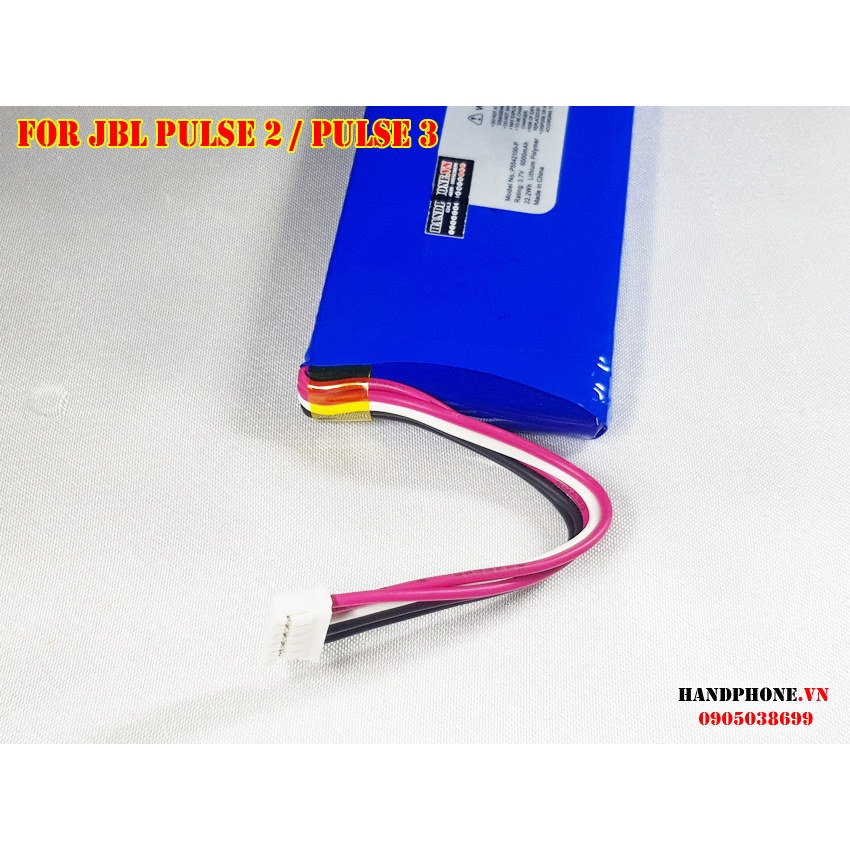 Pin Zin cho Loa Bluetooth JBL Pulse 2 / Pulse3 - Pin nguyên bản P5542100-P 6000mAh Original