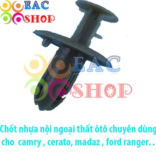 CHỐT NHỰA Ô TÔ, LỞ NHỰA Ô TÔ , VÍT NHỰA Ô TÔ, ỐC NHỰA , ỐC NHỰA NỘI, NGOẠI THẤT MÃ SỐ :1002  BỘ 20 CÁI MÀU ĐEN.