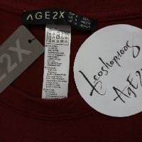 Áo thun unisex màu đỏ đô AGE2X