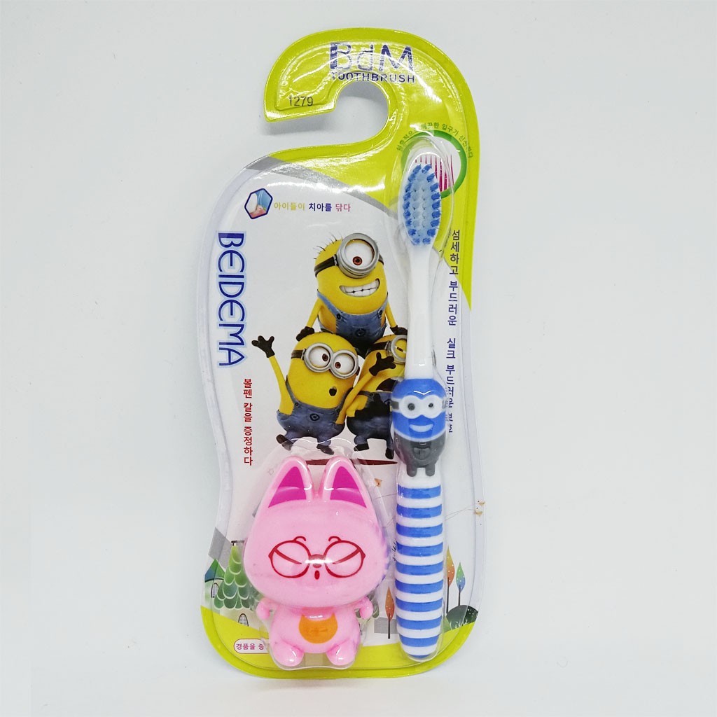 Bàn Chải Đánh Răng Hình Minions Cho Bé Yêu BEIDEMA Hàn Quốc