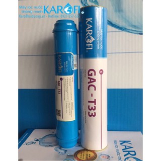 Lõi lọc Karofi Số 6 Than Hoạt Tính Gáo Dừa (GAC - T33) Khử mùi, làm ngọt nước