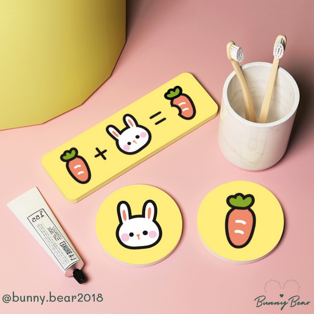 Lót ly thấm hút nước cao cấp xinh xắn