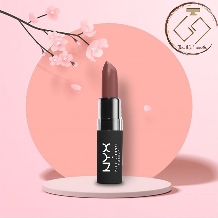 Son NYX Velvet Charmed Màu Hồng Nude Matte Lipstick