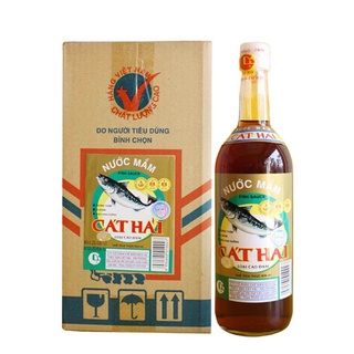 Chai nước mắm Cát Hải, 650ml ( 27 độ đạm)