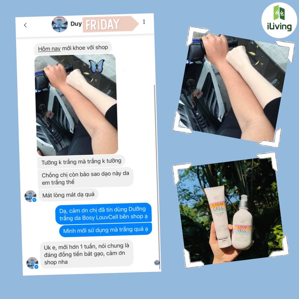 [SHOPEE OUTLET] Kem dưỡng ẩm trắng da body Louv Cell Crystal Whitening Body Lotion 120ml và 250ml ILIVING-LOUDTB | BigBuy360 - bigbuy360.vn