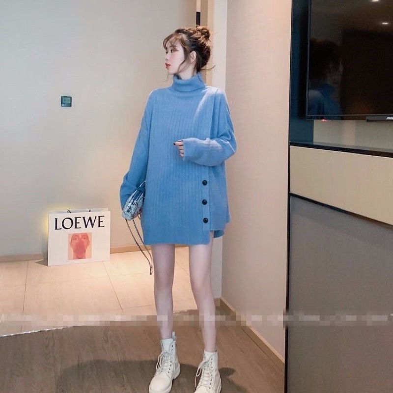Áo Len Cổ Cao Thời Trang Nữ Siêu HOT 2021