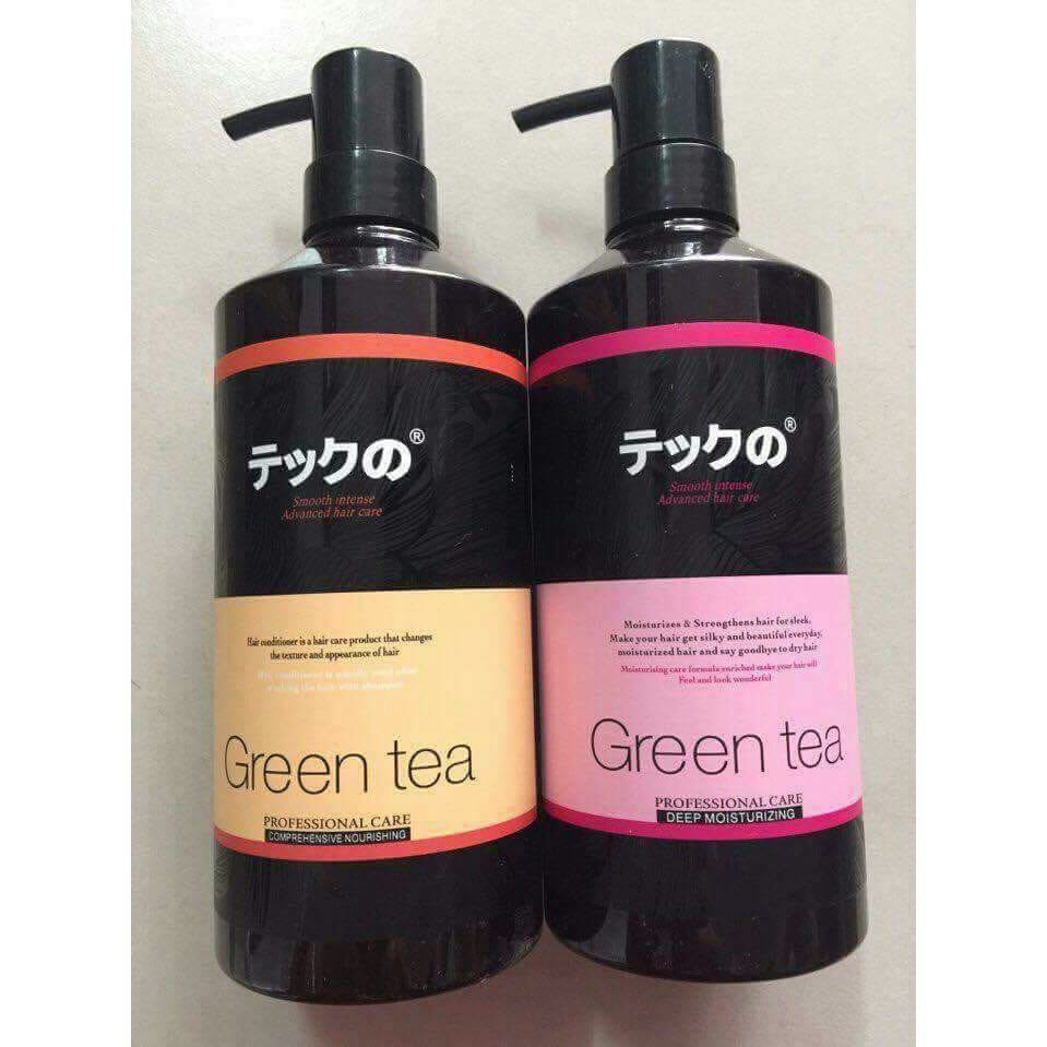 Cặp Dầu Gội Xả Siêu Mượt Trà Xanh Green Tea 780nl x 2