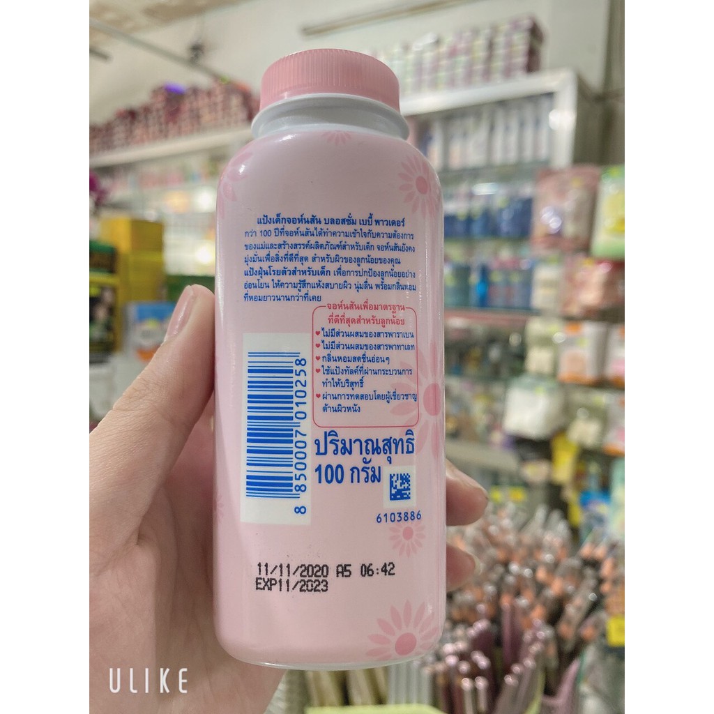 phấn hồng JOHNSON'S BABY POWDER 100g [chuẩn hàng cty 100%]