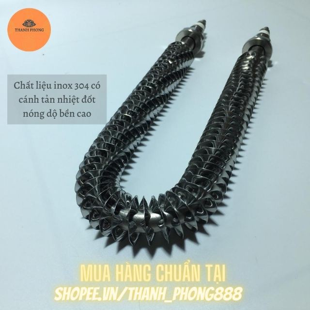 Điện Trở Sấy Khô Chữ U Thanh Nhiệt Cánh Tản Đốt Nóng 20cm 220V 380V