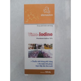 Vime Iodine Thuốc sát trùng phổ rộng 120ml