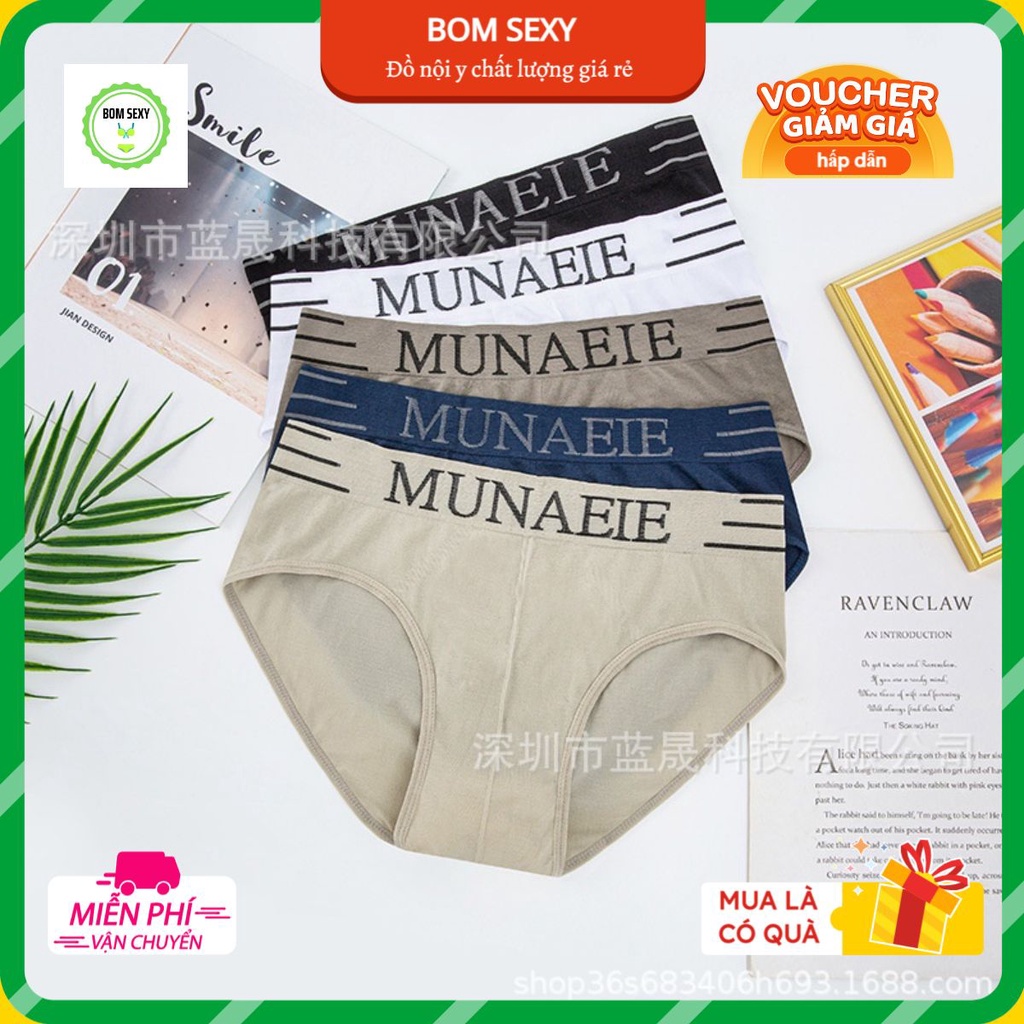 Quần lót nam 💚FREESHIP💚 Đồ lót nam tam giác liền mạch – Quần sịp MUNAFIE thoáng mát kháng khuẩn