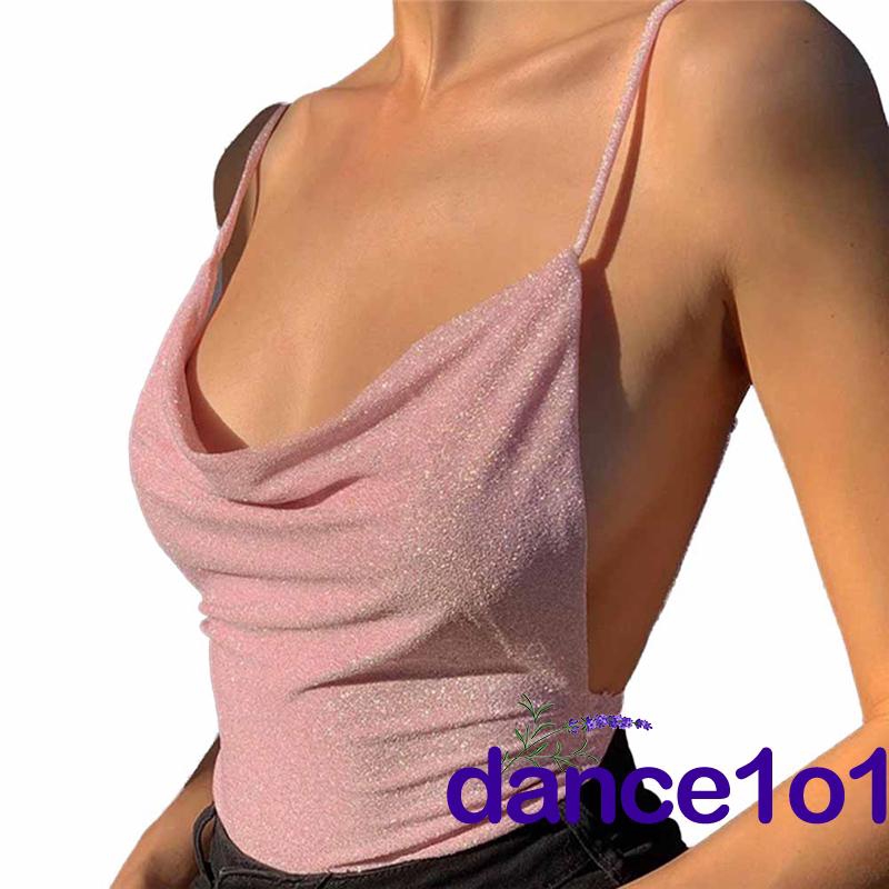 Áo Sát Nách Thời Trang Thiết Kế Cổ V Hở Lưng Quyến Rũ