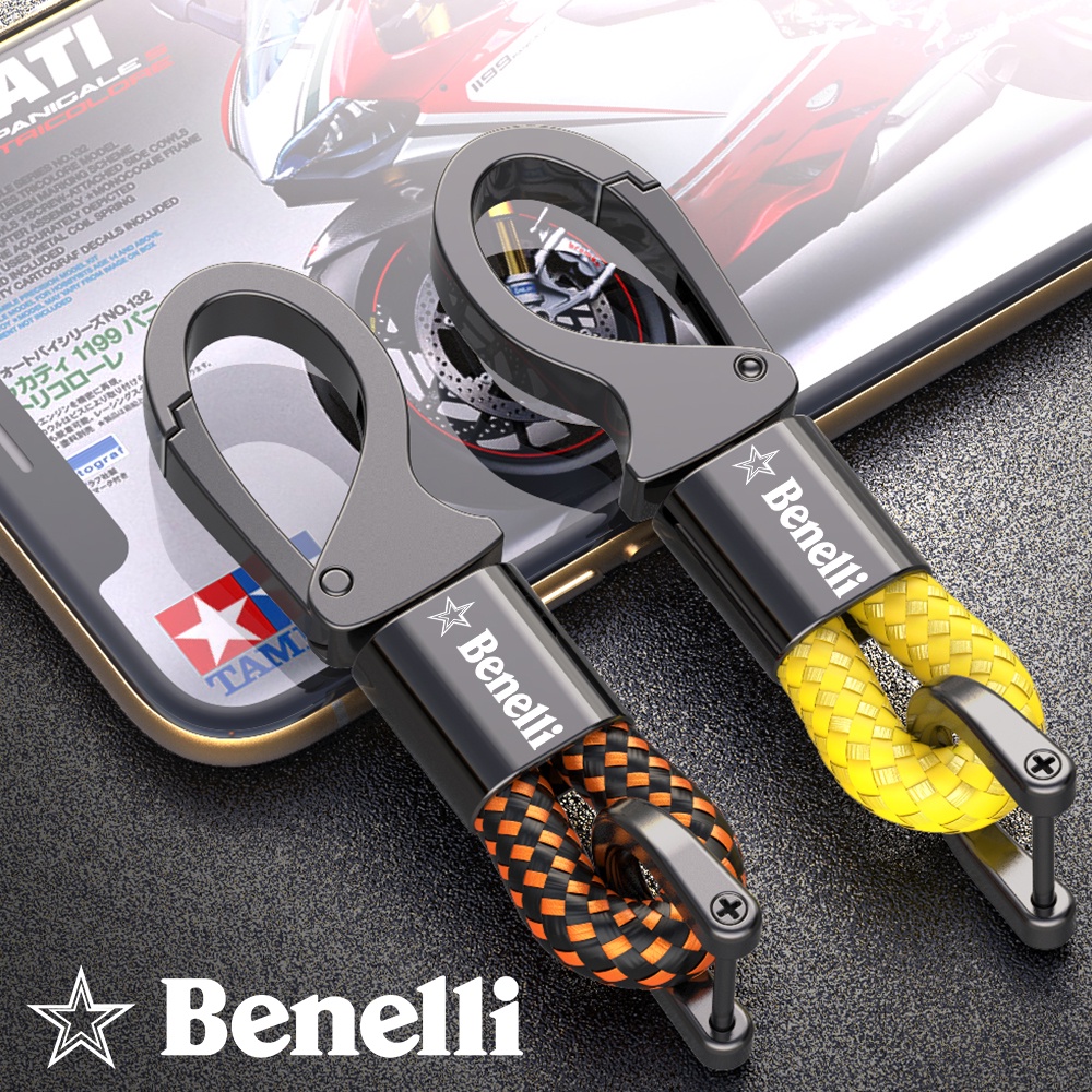 Dành Cho BENELLI TRK 502 Leoncino 500 200 BJ250 BJ500 TNT 125 300 600 502c Xe Máy Da Móc Khóa Xe Máy Móc Khóa Móc Khóa Móc Khóa