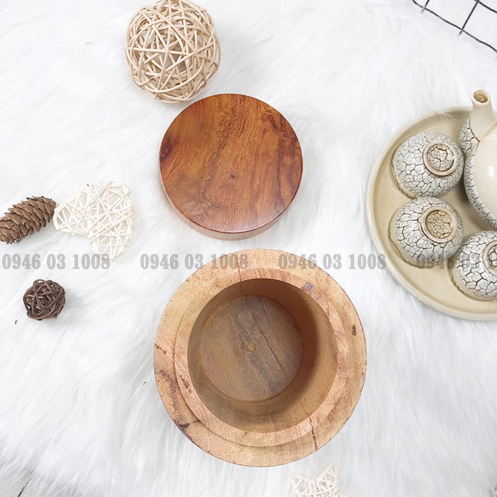 Hộp đựng trà FREESHIPHũ đựng chè khô gỗ Hương cao cấp, trạm khắc họa tiết tinh xảo, nhiều mẫu