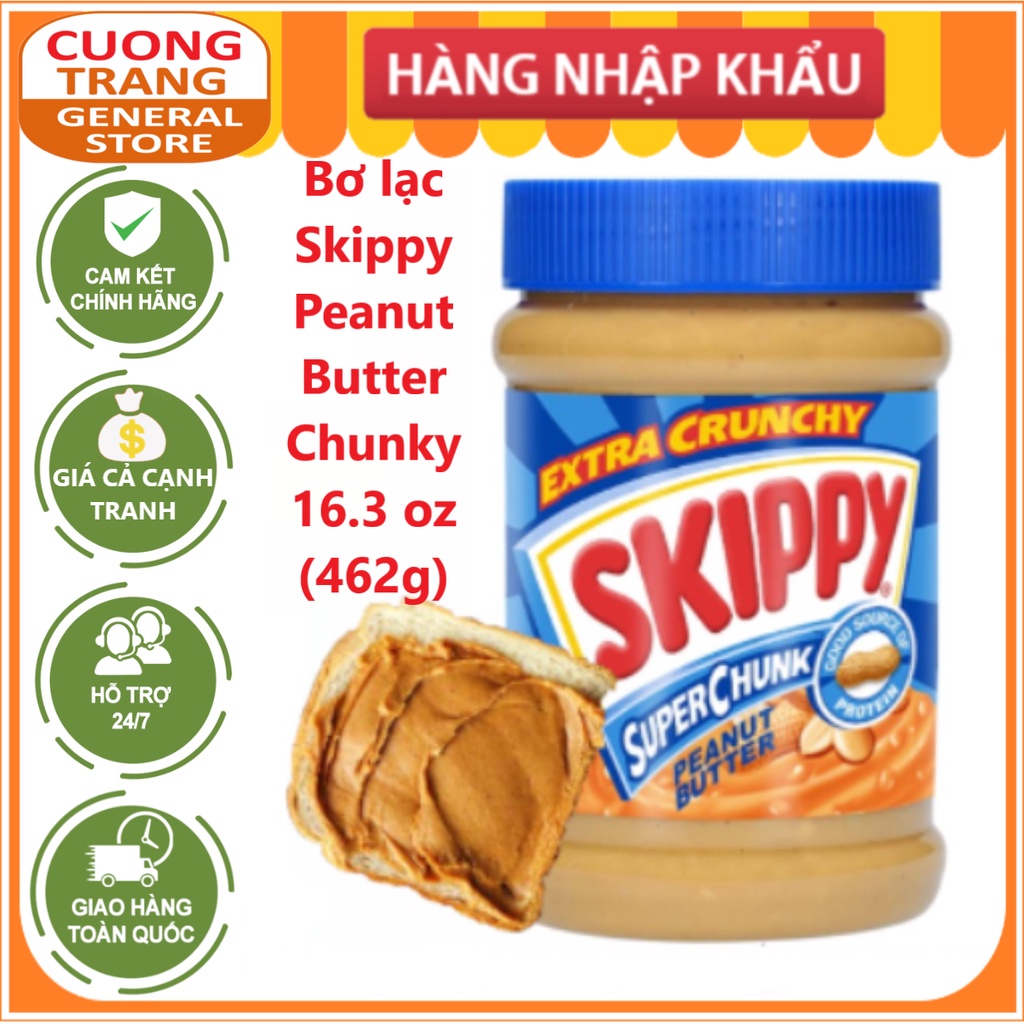Bơ lạc Skippy Peanut Butter Chunky 16.3 oz 462g thumbnail