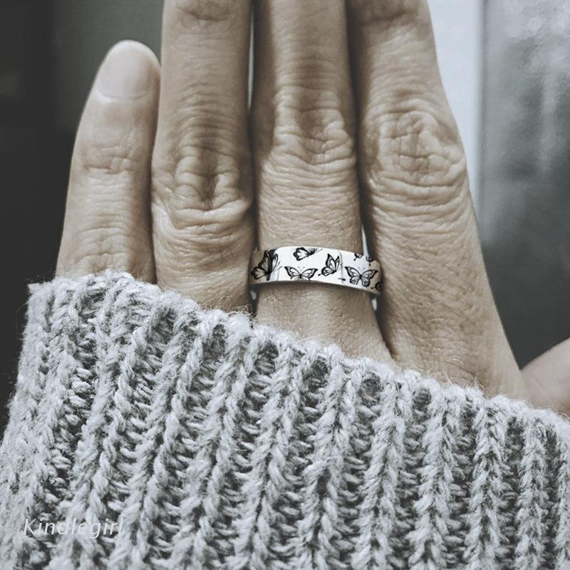 Nhẫn hình bướm phong cách cổ điển thời trang cho nam và nữ