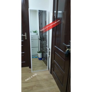 GƯƠNG SOI TOÀN THÂN - dạng tràn viền 50 x 1m7 màu trắng