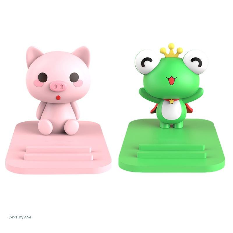 Giá Đỡ Điện Thoại Để Bàn Hình Chú Heo / Ếch Màu Hồng / Xanh Lá Dễ Thương | BigBuy360 - bigbuy360.vn