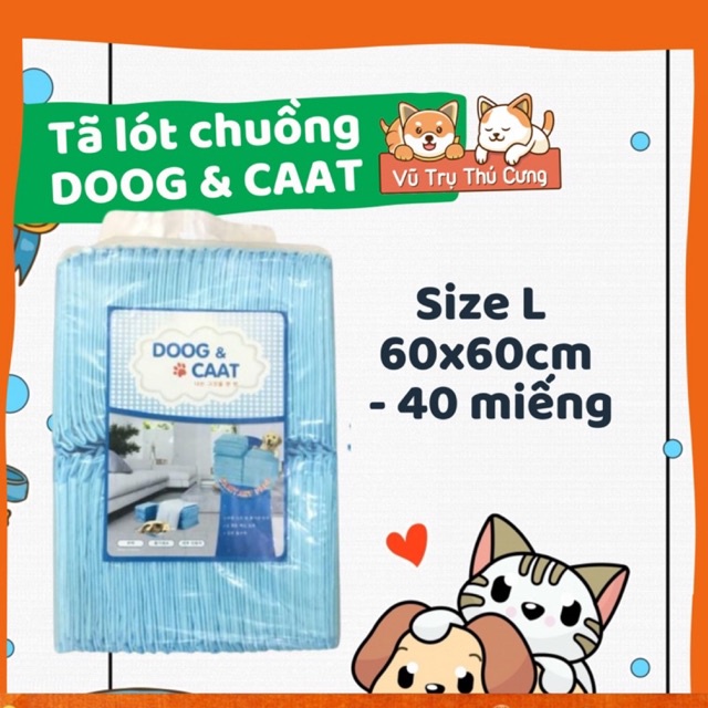 Tã lót chuồng Chó Mèo DOOG &amp; CAAT siêu thấm hút - Tã lót vệ sinh cho thú cưng giá rẻ, thấm hút nhanh