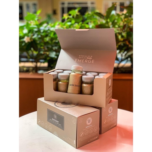 Nước uống collagen skin shot trắng da, giảm lão hoá, mờ thâm nám Skinshot Tây Ban Nha