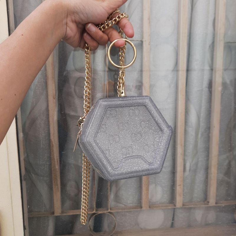 Túi đeo chéo hoặc cầm tay silicon nhựa trong (mini cầm gọn tay)