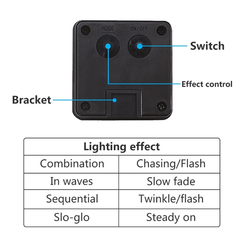 Dây Đèn Led 22m Sử Dụng Năng Lượng Mặt Trời Chống Thấm Nước Trang Trí Ngoài Trời