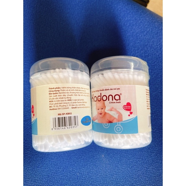 Tăm bông trẻ em hộp 200que