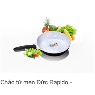 [SALE GIÁ SỐC] Chảo Chống Dính Rapido Size 28cm, Đáy Chấm , Chảo Từ, Men gốm Ceramic nhập khẩu Đức, Hàng Chính Hãng