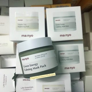 Mặt nạ kem lạnh thảo dược Manyo Green Energy Calming Mask Pack 75ml