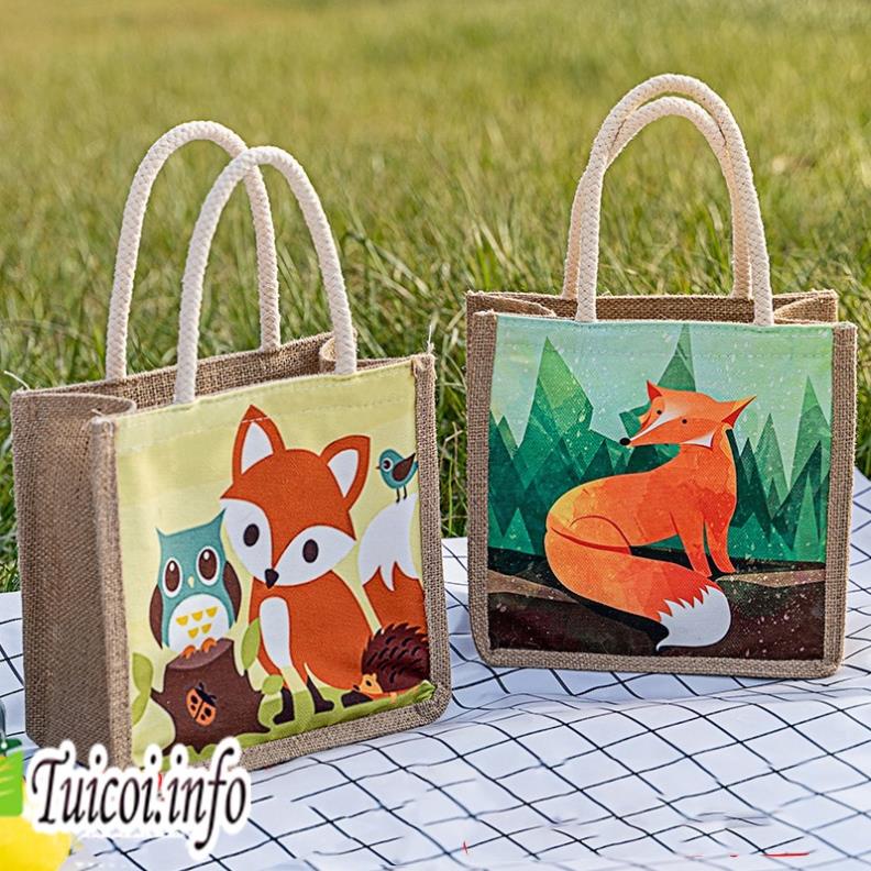 Túi cói mini hàng đẹp đi du lịch , túi tote xách mini đi biển nữ đẹp thời trang dễ thương cute cá tính phong cách PK Tku