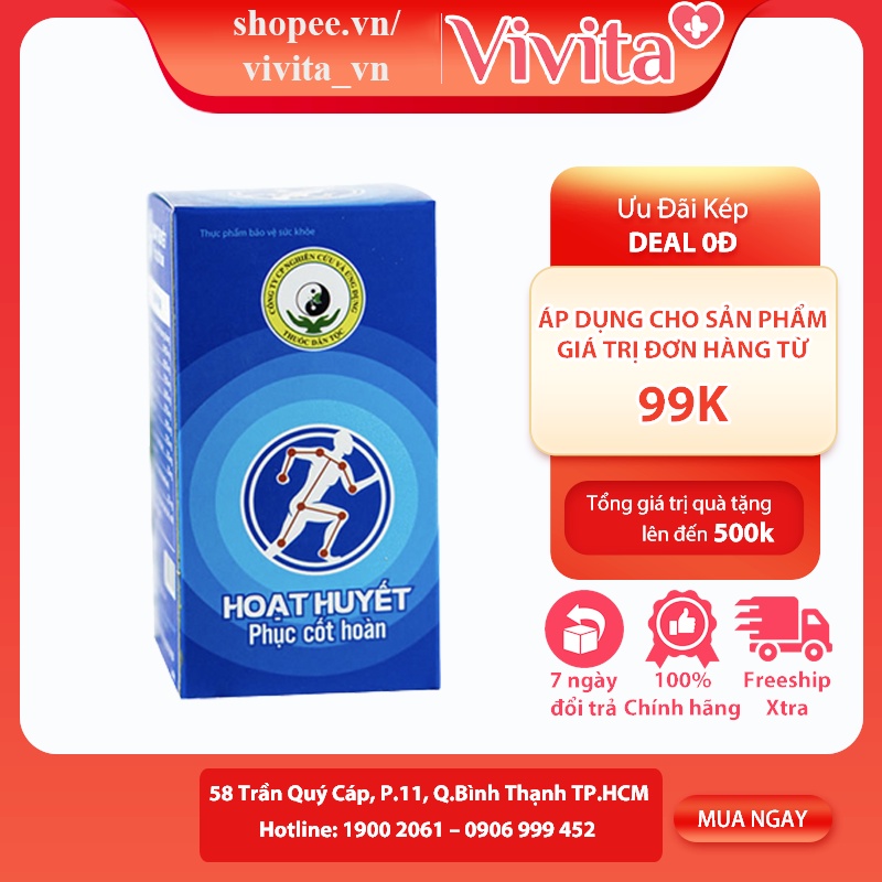 Hoạt Huyết Phục Cốt Hoàn - Viên Uống Hỗ Trợ Xương Khớp Hiệu Quả
