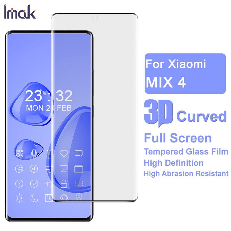 Kính Cường Lực Toàn Màn Hình Cong 3d Imak Cho Xiaomi Mi Mix 4 Mi Mix4