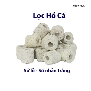 Sứ lỗ hay sứ nhẫn lọc nước 100g | Vật liệu lọc hồ cá