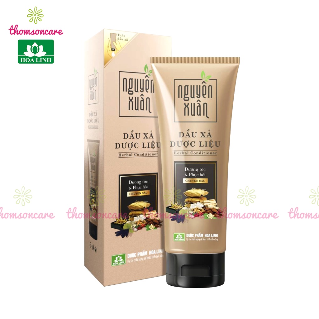 Bộ dầu gội và xả nguyên xuân chai Vàng giúp tóc bồng bềnh từ bưởi, bồ kết