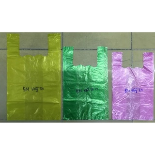 Túi xốp/ bao xốp trắng hoặc màu zin mỏng đựng hộp cơm, trái cây - 1kg