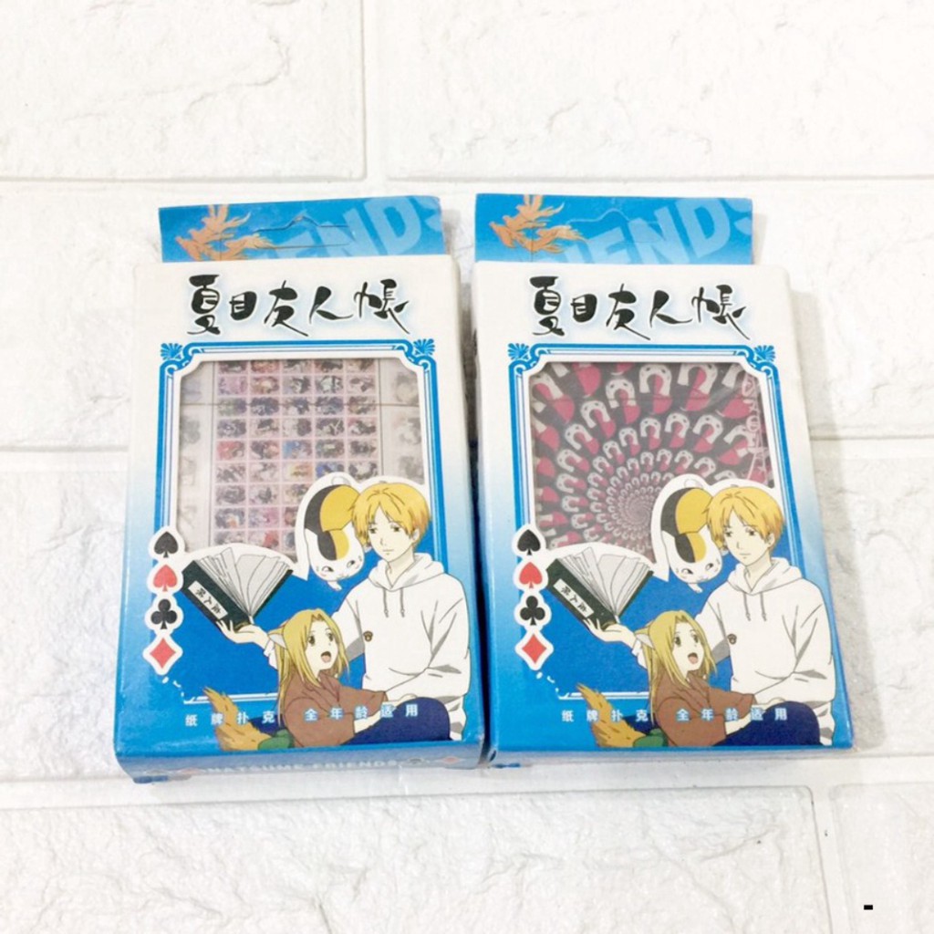 Bộ bài tú lơ khơ Natsume Yuujinchou Hữu Nhân Sổ 54 ảnh khác nhau in hình anime manga